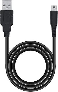 3DS 充電器 3DS/3DS XL/2DS/ 2DS XL/DSi/DSi XL/3DSLL/DSiLL/2DS 対応 USB充電ケーブル 1.2m ブラック 高速充電 コンパクト設計 耐久性 交換用