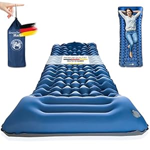 BAMBOO & BENDER BB Isomatte, Luftmatratze, Isomatte Selbstaufblasend, Isomatte Outdoor, 10 cm Dicke langlebige kompakte…