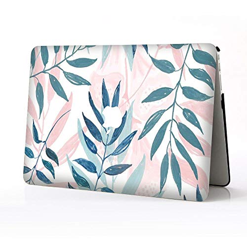 Laptop-Hüllen für MacBook Air 33 cm (13 Zoll), zweifarbige Blätter 01 Muster, bedruckt, Hartplastik, Schutzhülle kompatibel mit MacBook Air