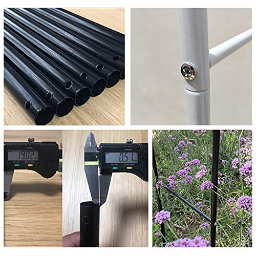 Rosenbogen Metall Stabil Gartenbogen aus Pulverbeschichtetem Stahl Wetterfeste mit Rankhilfe Spalier für Kletterpflanzen und Rosen 300 cm Breit