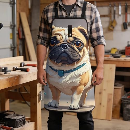 Delantal de trabajo plegable unisex con múltiples bolsillos miniatura 5