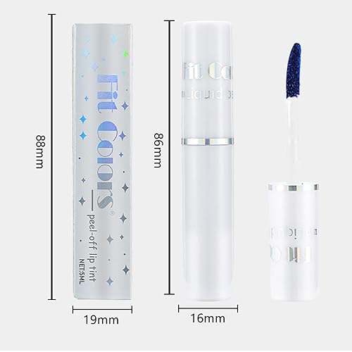 Miniatura 6 de VSTYLE Tear off Lip Gloss Impermeable Cuidado de Labios Esmalte Mate Brillo de Larga Duración Antiadherente Lápiz Labial Tinte (02#)