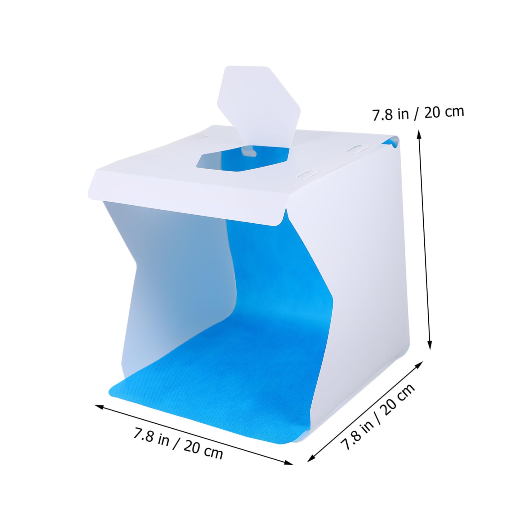 CONGARTENO 1 Set Box Folding LED Photography Light Box Kit with Backdrops for Jewelry Watches and Crafts Powered Easy Setup High Color Rendering