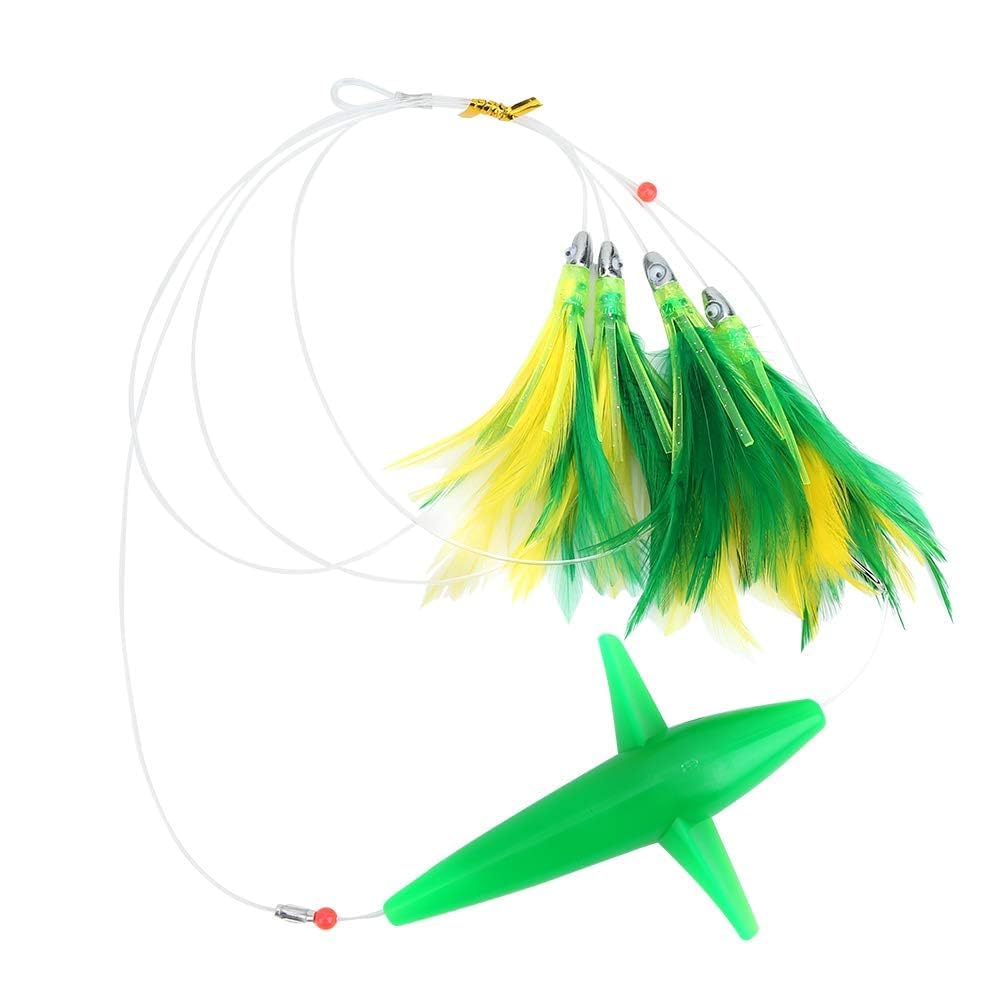 HERCHR Señuelos De Pesca De Trolling, Schwertfisch Pluma Atún Artificial Pesca Señuelo Tease Gran Señuelo Cebo Accesorios para Mahi, Atún, Wahoo Y Más
