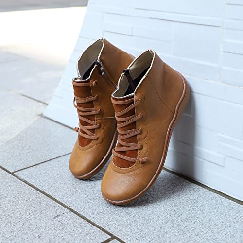 Botas de moda para mujer con diseño de cordones y cierre rápido 2