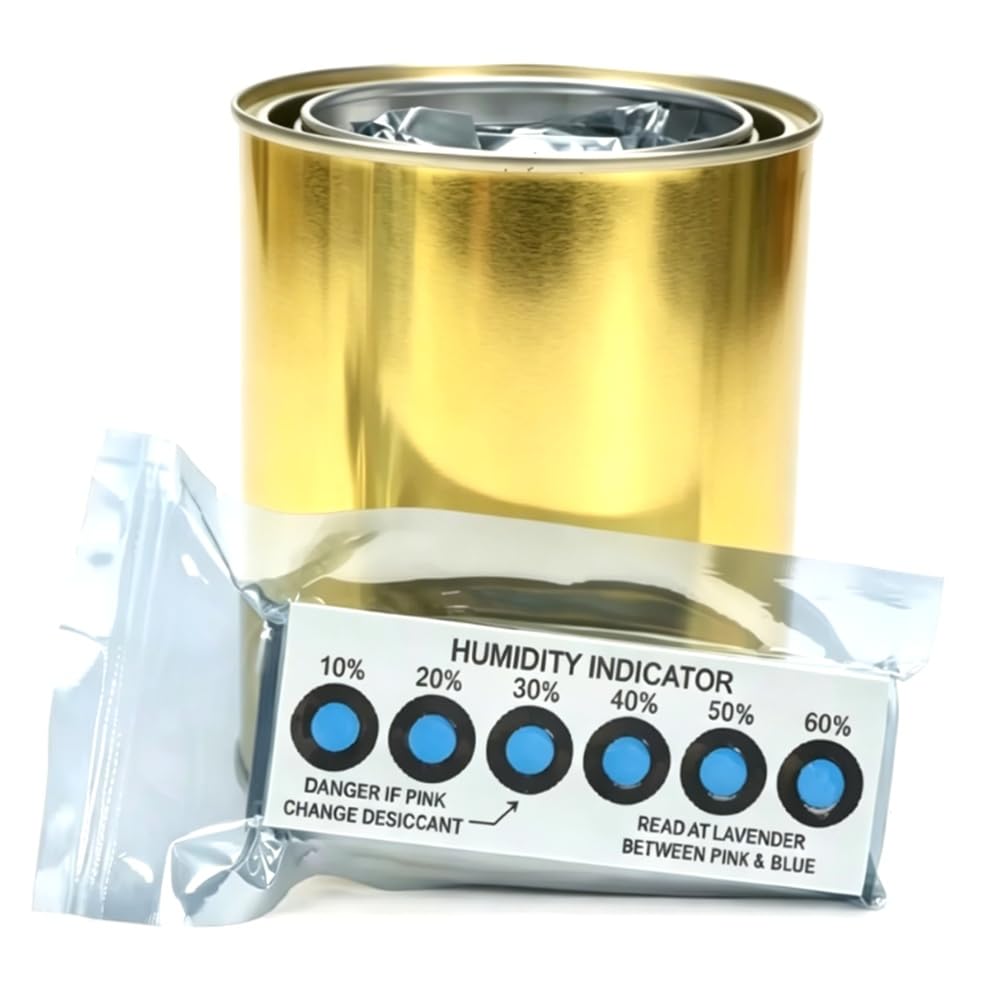 Xnuiasqe Humidity Indicator Card For Monitoring Relative Humidity Levels In Sealed Spaces 1 Canned Of 200Pcs Humidity Card