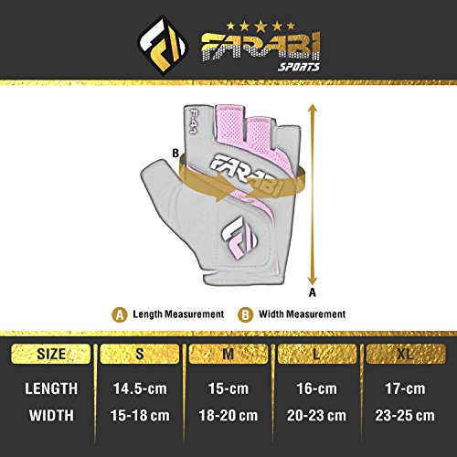 Farabi Sports Fitness Gloves Gym Gloves Men Gym Gloves Women Gym Gloves with Wrist Support Weight Lifting Gloves Men Weight Lifting Gloves Women (Small, Pink Black)