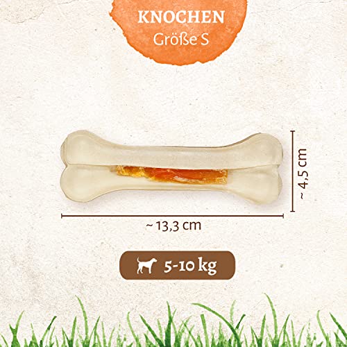 8in1 Delights Strong Knochen S - extra starker Kauknochen für kräftig kauende kleine Hunde, 1 Stück