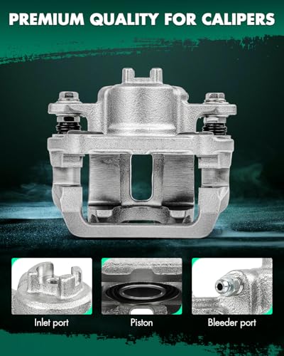 Image of SCITOO - Rear Disc Brake Calipers Assembly with Bracket For Honda For Ridgeline 2006 2007 2008 2009 2010 2011 2012 2013 2014 19B2929A 19B2928A