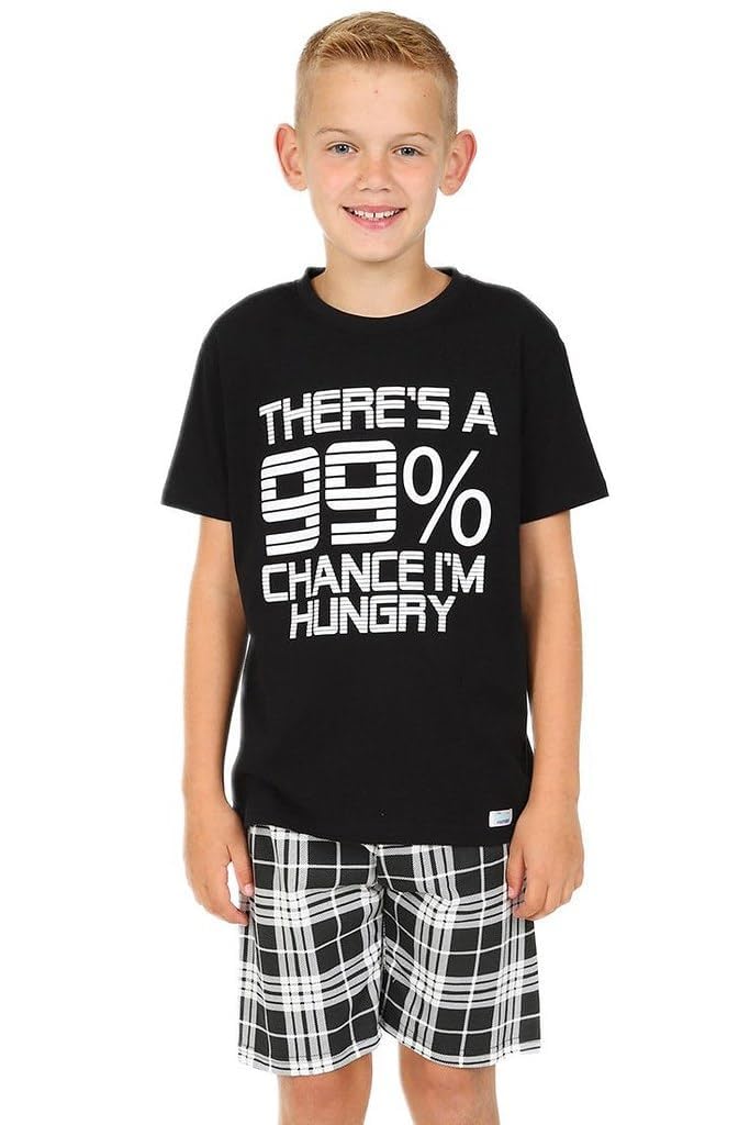 thepyjamafactory Ragazzi There's a 99% Chance I'm Hungry Corto Cotone Pigiama