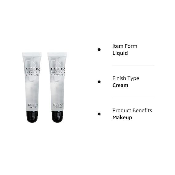 Cherimoya MAX Makeup Clear Lip Polish (2 Pieces)