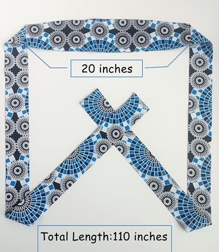 African Belt for Women Obi Belt Ankara Print Wrap Belt Kente High Waist Belt African Fabric Sash Cotton One Size3