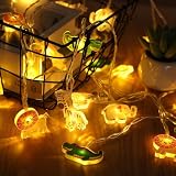 AOOTE Guirnalda de luces de hadas para niños, 1,5 m, 10 luces LED, funciona con pilas, luces de animales para dormitorio, decoración, cochecitos, tienda de campaña, cama, Navidad, blanco cálido