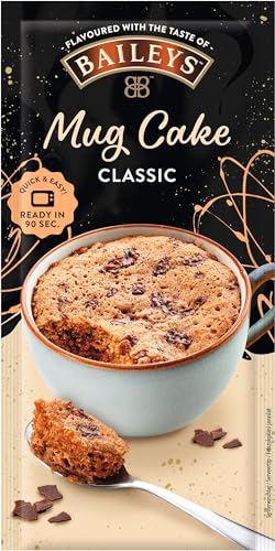 Baileys Mug Cake Classic Tassenkuchen alkoholfrei mit Baileys Original-Taste & Schokostückchen in 90 sek fertig 1 x 60g