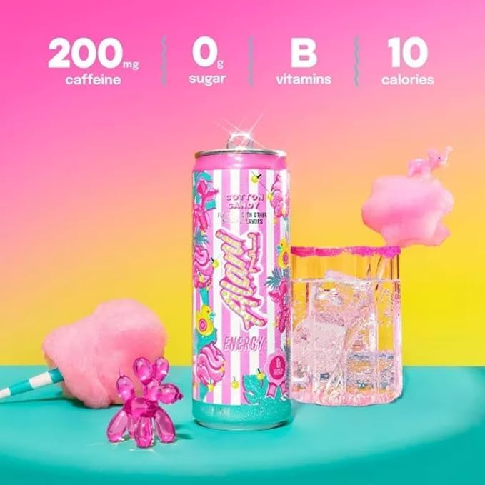 New Alani Energy Drinks Witches Brew, Cotton Candy, Watermelon Wave Variety Pack Sugar-Free, Low-Calorie, 200mg Caffeine, Energy Boost Drink 12 fl oz (Pack of 6) (Packaging May Vary) - Image 4