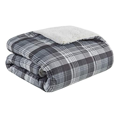 Woolrich Tasha Oversized Softspun Down Alternative Throw Grey 50x70
