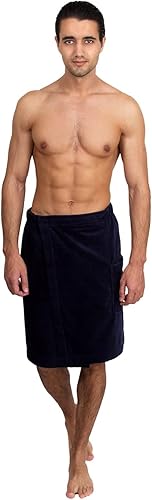 TowelSelections Toalla de baño de algodón para hombre, toalla de baño de terciopelo de rizo ajustable para sauna, toallas de gimnasio para hombres