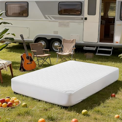 Image of BEDLORE Waterproof Mattress Protector, RV Queen Size Mattress Pad Noiseless with Deep Pocket 6 inch-18 inch Depth, Soft Breathable Dirt-Proof Bed Mattress Cover Washable (Gray)