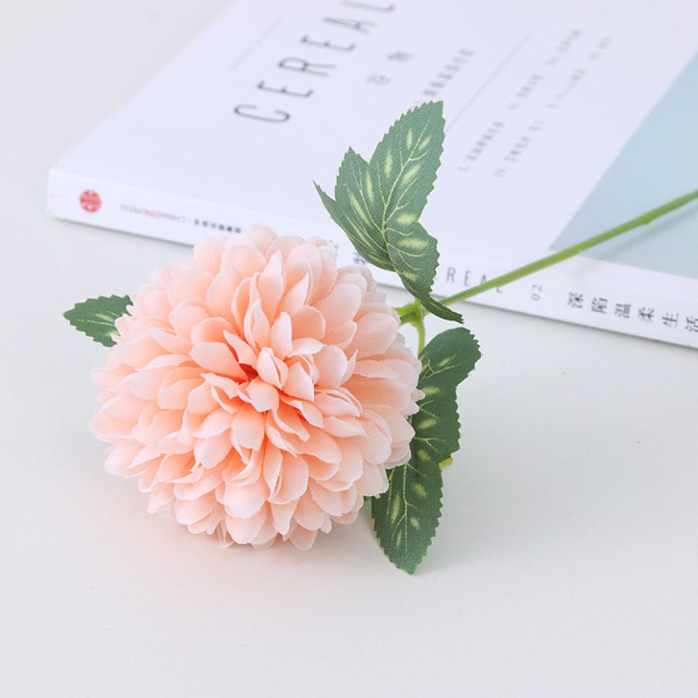 Fleurs artificielles boule de chrysanthème fausse fleur soie mariage maison