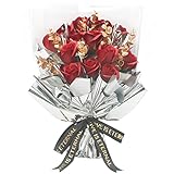LOZIZI 光る ソープフラワー ギフト 造花 枯れない花 薔薇の花束 赤バラ 女性 誕生日プレゼント 花 記念日