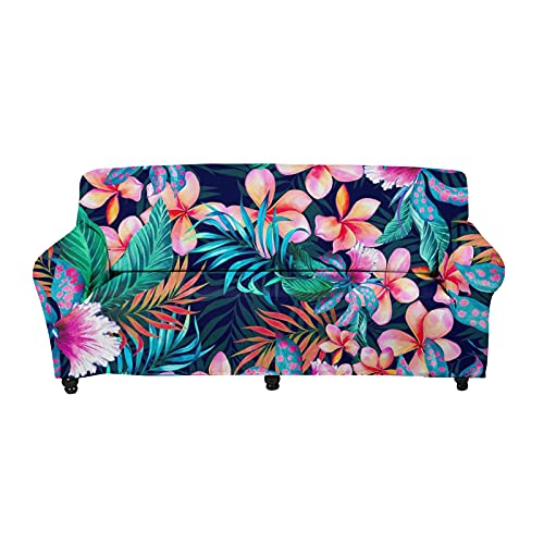 Belidome Tropical Hibiscus Floral Sofa Slipcover Non Slip Loveseat Couch For Home Living Room Bedroom #TOP10