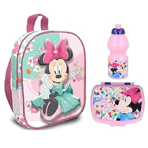RSL Mochila Infantil, Sadwichera infantil y Botella o vaso caña Pack Diseño Colorido | Mochila Escolar Niño Niña de 3 Años | Material Escolar Vuelta al Cole con