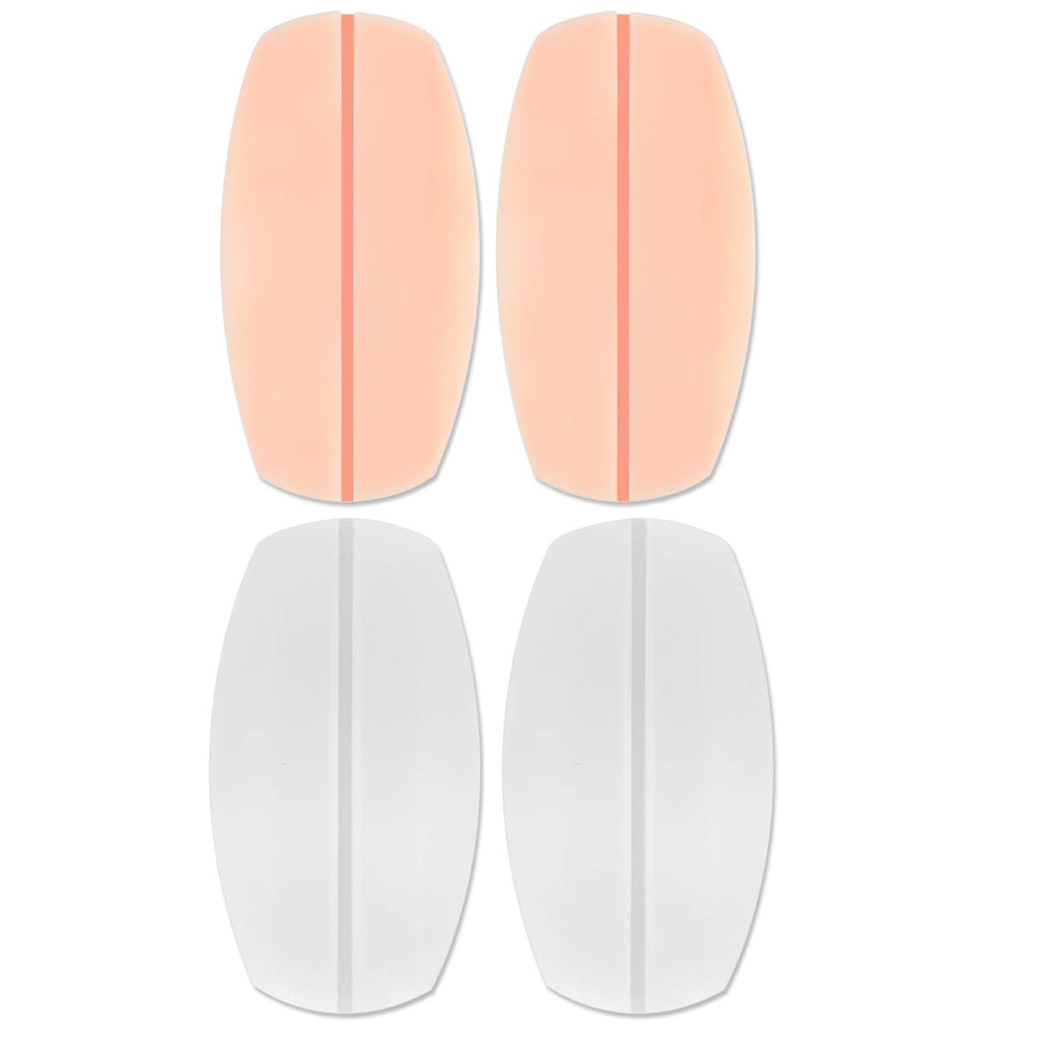 Silicone Bra Strap Cushions Holder Soft Slipping Silicone Bra Cushions Pads Non-Slip Shoulder Pads Protectors for Women Girls ((2 PAIR), MIX)
