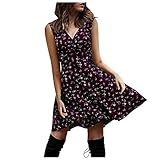 vestidos xxl chile ✿【Caracteristicas】: Vestido Corto Playeros de Mujer Estampado Floral Cuello en V Elegante Retro Mangas Largas/Corta, el diseño te hace lucir tan hermosa, casual, elegante y chic, a la moda y diferente. Es la elección perfecta para uso diario o como regalo para tu esposa, novia, madre, hija o amiga.--Sólido Color Degradado Costuras de bloques de color Raya Vestido estampado Cuello en V sexy Tirantes con tirantes Sin mangas Cintura elástica Estilo casual Vestido de playa Fruncido