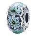 Produktbild Paradies Glas Perle Murano Charm für Pandora 925 Sterling Silber