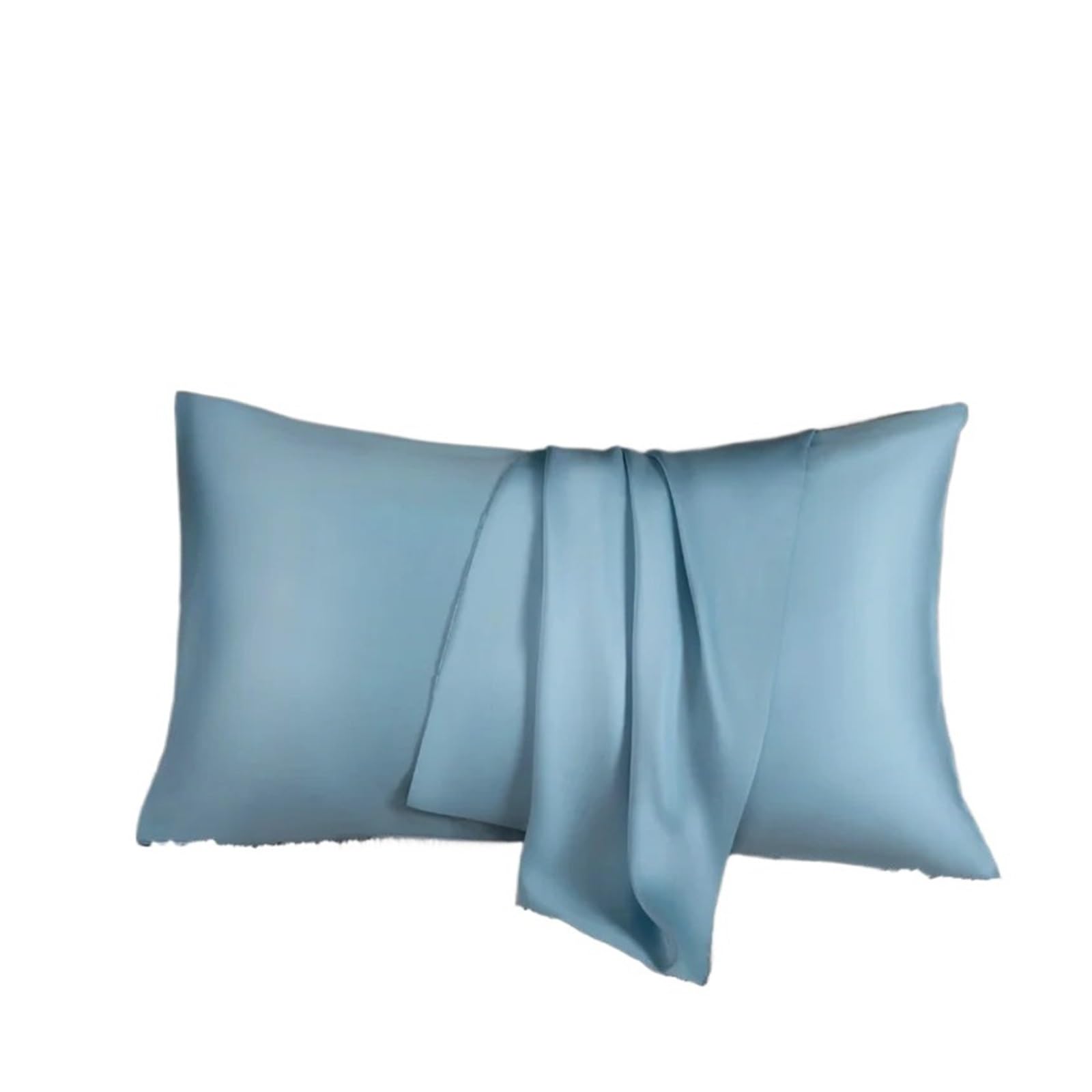 Silk Pillowcase Pure Mulberry Silk Pillowcase Silk Pillow Cover 40 * 60cm 50 * 70cm Qeen King Size Pillowcase(Blue,50x90cm 2pc)