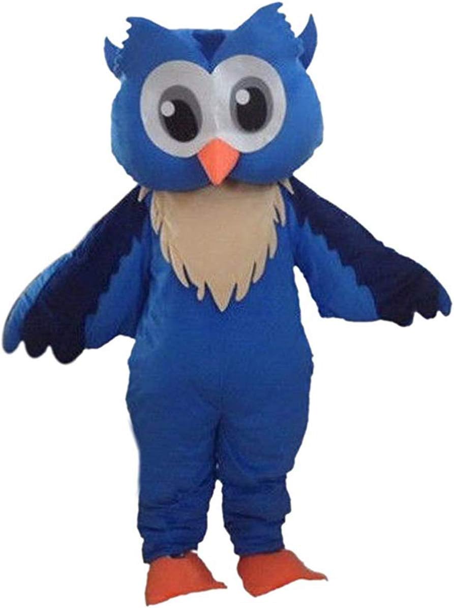 Amazon.com: Krister Blue Owl Mascot Costume Adult Halloween Costume ...