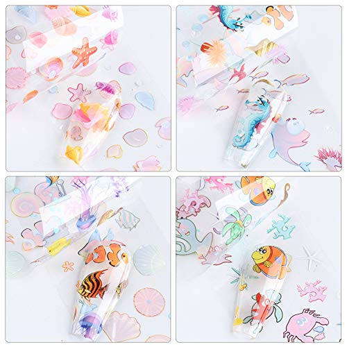 Beiling BEILING013 10 Pcs Kids Nail Foils Nail Art Stickers Decals Foils Transfer Nail Supplies Ocean Fish Sea Shell Nail Art Foils thumb #7