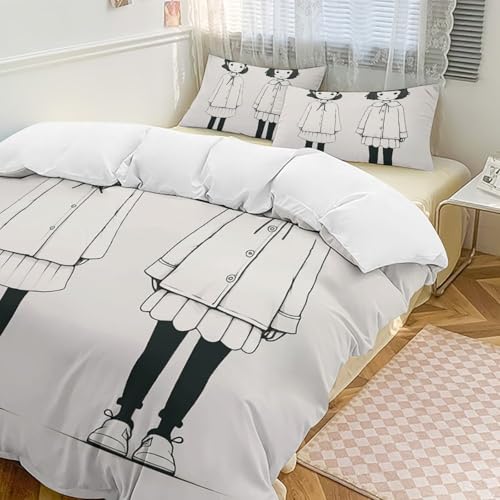 Parure de lit 3 pièces de qualité supérieure en microfibre tissée fine - 2
