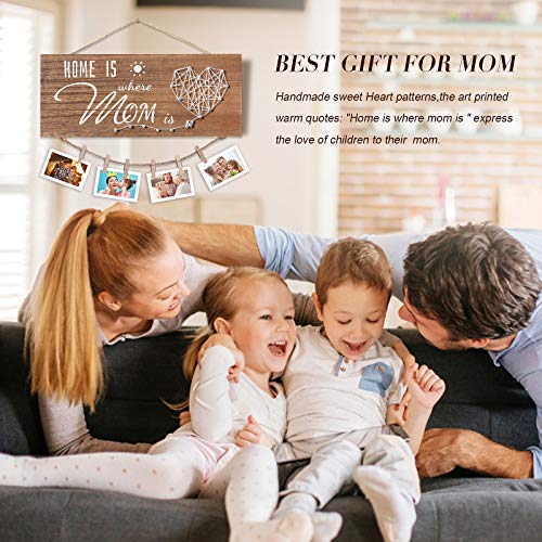 SELORY Mothers Day Decoration Gifts for Mom from Daughter Kids Son,Birthday Mom Gift for Wife from Husband,Picture Frame - image 3