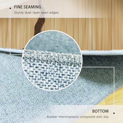 Tapis doux cerisier lavable en machine pour décoration de maison - 7