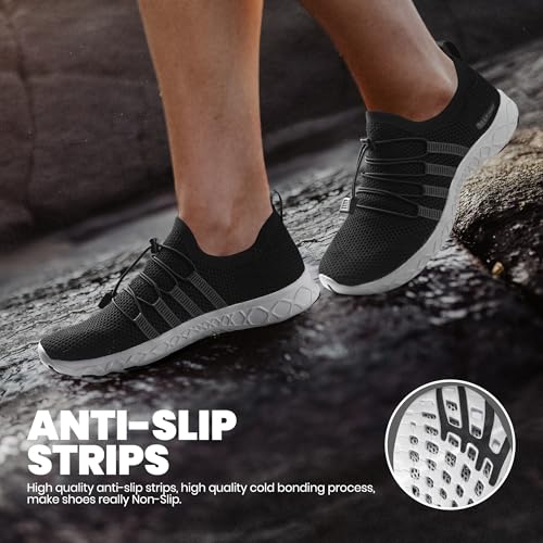 Image of SEEKWAY Mens Womens Water Shoes Quick Dry Aqua Shoes Barefoot for Beach Surf Hiking Pool Water Sports