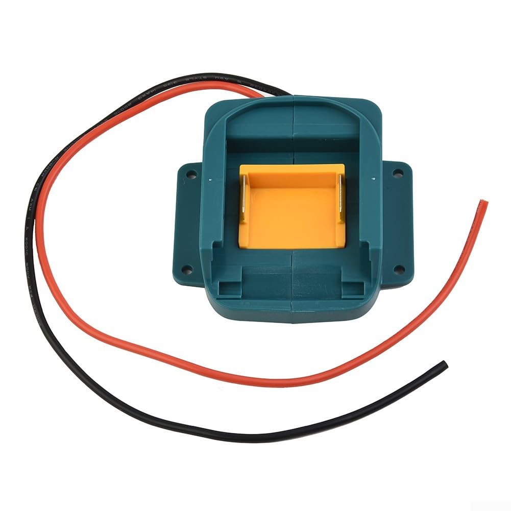 1 adattatore per batterie agli ioni di litio da 18 V, connettore per montaggio di alimentazione con cavi 14AWG da 15", compatibile con modelli BL1830, BL1840, BL1850, BL1860,