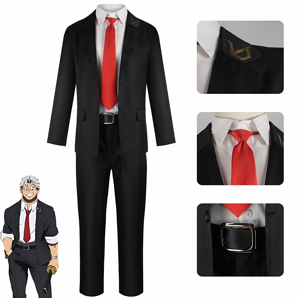 Charous Anime Manga Undead Unluck Cosplay Undead Undead Kostüm, Unisex-Uniform-Set für Festivals, Aufführungen, Cosplay, Geschenk