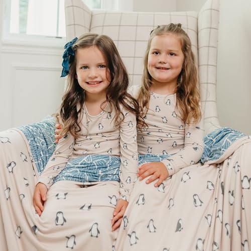 Image of Copper Pearl Jumbo 3-Layer Baby Blanket: Soft Baby Quilts for Boys and Girls | Breathable, Cozy, Toddler Blanket | Baby Quilt for Newborns | 60x72 Premium Material | Penguins