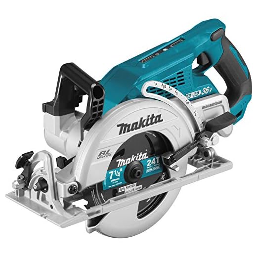 Makita XSR01Z 18V X2 LXT Lithium-Ion 36V Brushless Cordless Rear Handle 7-1/4" Circular Saw, Tool Only (Renewed)