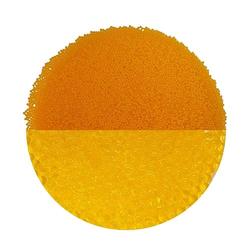 trendfinding 100 g gránulos Decorativos retenedores de Agua Amarillo-Naranja, granulometría 1,5-2 mm, decoración para Flores y Plantas, 10 litros, Muy económico, de Uso versátil