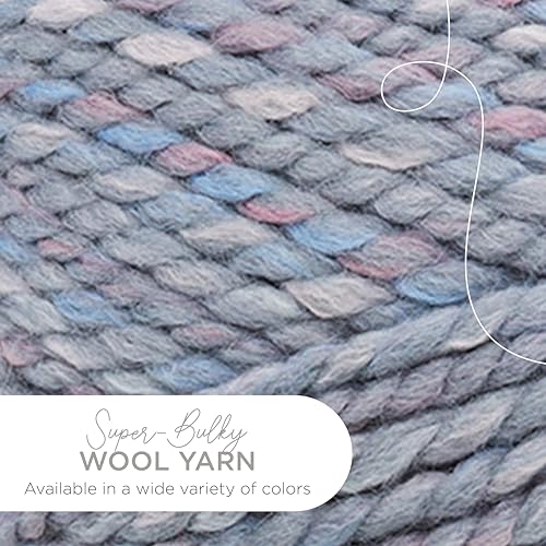 Image of Lion Brand Yarn Lion Brand Wool-Ease Thick & Quick Yarn, Storm Front Pack of 3 | Super Bulky Wool Acrylic Blend Fiber for Soft Hats, Sweaters, Chunky Blankets, Yarn for Crochet, Knitting, Crafts, Weaving