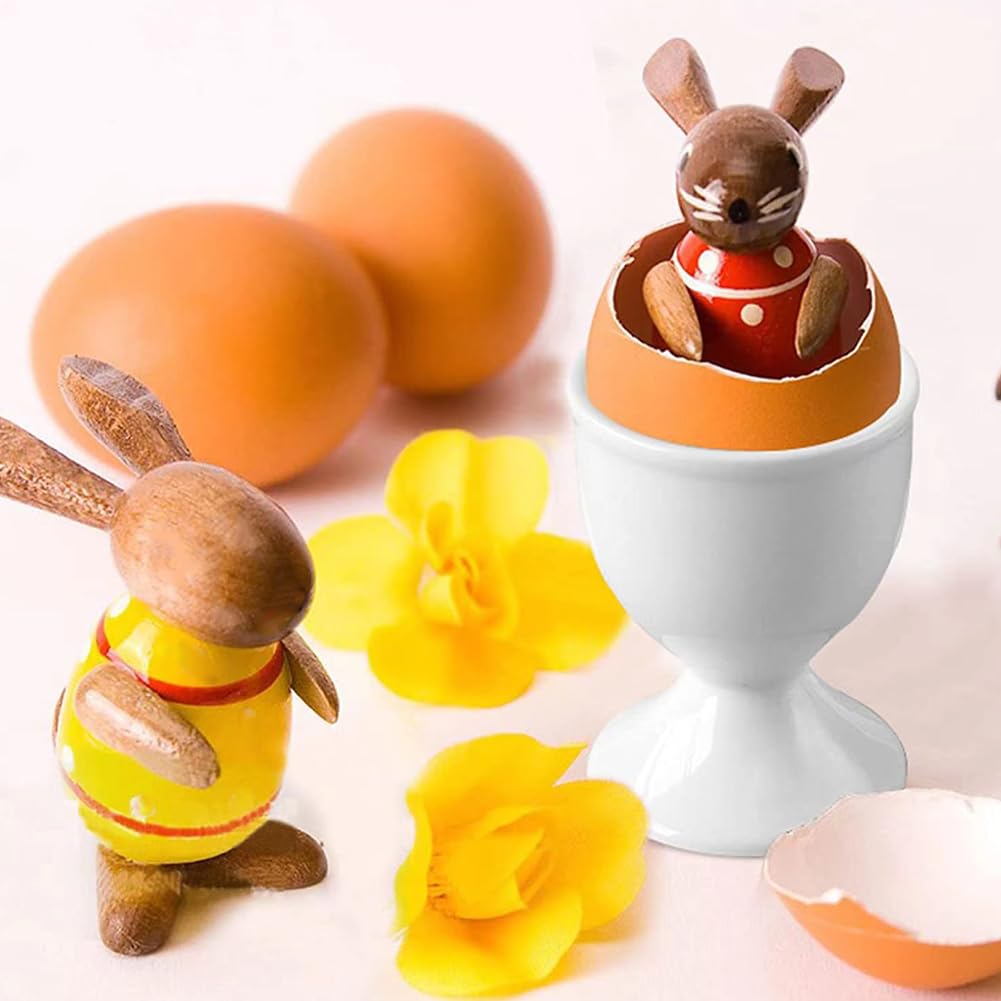 Stylisches Eierbecher-Set - 9 Weiße Eierhalter Für Das Perfekte Frühstück