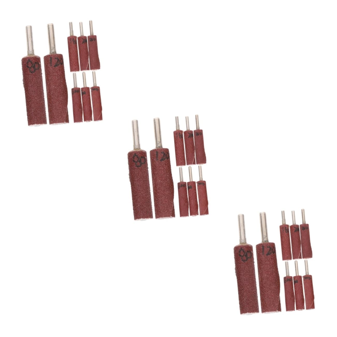 Operitacx 3 Set Kit Ruote Lamellari Abrasive con Cilindrico per Levigatura e Lucidatura Dettagliata Alta Resistenza e Granulometrie per Spazi Stretti