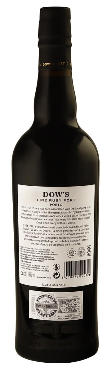 Dow's Port Fine Ruby, 2er Pack (1 x 750 ml)