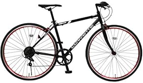 クロスバイク ブラック アルミフレーム Amazon.co.jp: クロスバイク - 自転車本体: スポーツ＆アウトドア