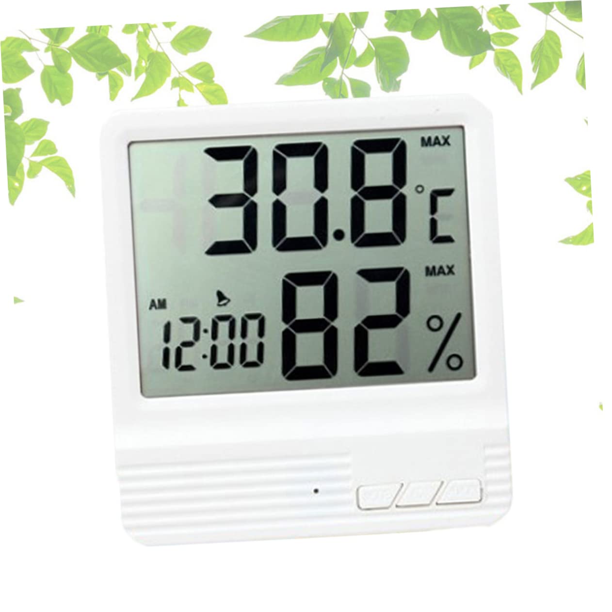 WOONEKY 3piezas Higrómetro Digital De Alta Precisión Medidor De Temperatura y Humedad Para Casa y Oficina Pantalla Multifuncional Fácil De Montar y Transportar