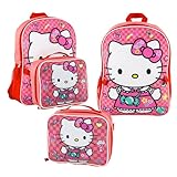 Fast Forward Mochila grande Hello Kitty Candy & Ice Cream de 40,6 cm com lancheira - 92663, rosa, One Size, Mochilas de viagem