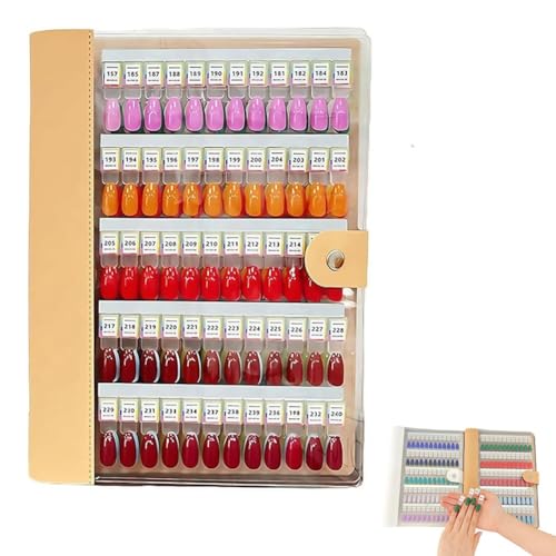 Muestrario Magnético De Uñas, Organizador De Colores con Uñas Transparentes Extraíbles for Una Fácil Vista Previa Y Almacenamiento, Folleto De Diseño for Salón De Manicura