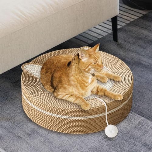 Grattoir pour chat robuste anti-mobilier abîmé 40x40cm - 4